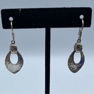 Sterling Silver Lois Hill Hammered Earrings